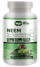 Load image into Gallery viewer, Neem Triple Complex - High-Potency Azadirachta Indica Tablets, Neem Leaves, Bark, Flowers in Ratio (80:10:10) - 300 Tablets, 150 Serving, 1000 Mg