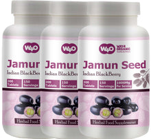 Load image into Gallery viewer, Jamun Seed Capsules (Tablets) - 300 Pills, 150 Servings, 1000 mg- (Indian BlackBerry - Eugenia Jambolana)