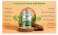 Load image into Gallery viewer, Neem Triple Complex - High-Potency Azadirachta Indica Tablets, Neem Leaves, Bark, Flowers in Ratio (80:10:10) - 300 Tablets, 150 Serving, 1000 Mg