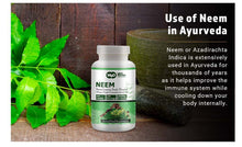 Load image into Gallery viewer, Neem Triple Complex - High-Potency Azadirachta Indica Tablets, Neem Leaves, Bark, Flowers in Ratio (80:10:10) - 300 Tablets, 150 Serving, 1000 Mg
