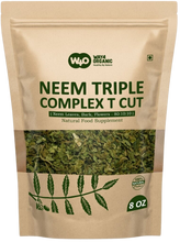Load image into Gallery viewer, Neem Triple Complex T Cut (Not Powder), Good to Make Fresh Neem Leaf Tea 8 Ounces, Neem Leaves, Bark, Flower in Ratio(80:10:10)