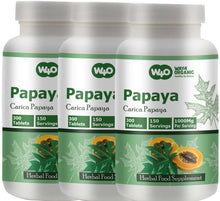 Load image into Gallery viewer, Papaya Leaf Extract Capsules (Tablets) - 300 Pills, 150 Servings, 1000 mg, Supports Platelet Immunity & Digestion
