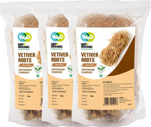 Load image into Gallery viewer, Vetiver Root/Dried Khus-Khus/Vetiveria Zizanioides 50 grams, Young Roots Not Aged Matured Roots, Natural Herbal Coolant - Way4Organic