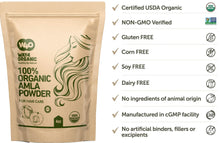 Load image into Gallery viewer, Amla Powder for Hair Growth Organic 4 Oz, Indian Gooseberry amalaki Supplement - Way4Organic