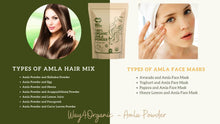Load image into Gallery viewer, Amla Powder for Hair Growth Organic 4 Oz, Indian Gooseberry amalaki Supplement - Way4Organic