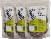 Load image into Gallery viewer, Herbal Hair Oil Mix of 21 Herbs for Thick Long Hair Growth 150 grams, Hairfall, Hair Repair, Scalp Care, Haircare Both for Men & Women - Way4Organic