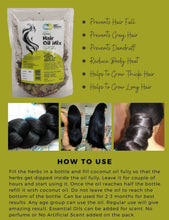 Load image into Gallery viewer, Herbal Hair Oil Mix of 21 Herbs for Thick Long Hair Growth 150 grams, Hairfall, Hair Repair, Scalp Care, Haircare Both for Men & Women - Way4Organic