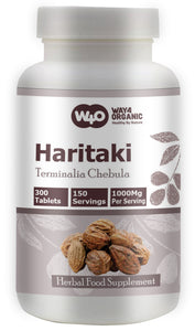 Haritaki Capsules (Tablets) – Terminalia Chebula, 300 Pills, 150 Servings, 1000 mg