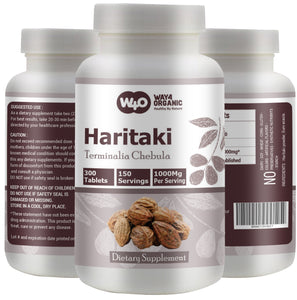 Haritaki Capsules (Tablets) – Terminalia Chebula, 300 Pills, 150 Servings, 1000 mg