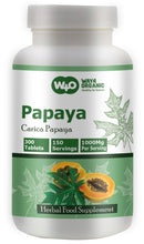 Load image into Gallery viewer, Papaya Leaf Extract Capsules (Tablets) - 300 Pills, 150 Servings, 1000 mg, Supports Platelet Immunity &amp; Digestion
