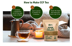 CCF Tea (Cumin, Coriander, Fennel) - Digestive Tea to Support Natural Detoxification 8 Ounces