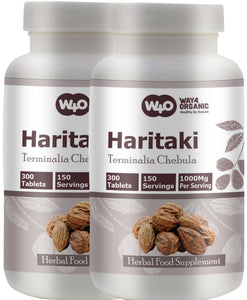 Haritaki Capsules (Tablets) – Terminalia Chebula, 300 Pills, 150 Servings, 1000 mg