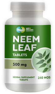 Neem Tablets - 100% Pure (Azadirachta Indica) (240 Count - 500mg) 120 Days Supply