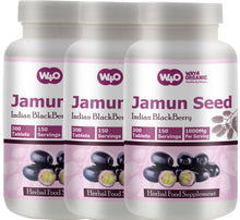 Load image into Gallery viewer, Jamun Seed Capsules (Tablets) - 300 Pills, 150 Servings, 1000 mg- (Indian BlackBerry - Eugenia Jambolana)
