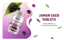 Load image into Gallery viewer, Jamun Seed Capsules (Tablets) - 300 Pills, 150 Servings, 1000 mg- (Indian BlackBerry - Eugenia Jambolana)
