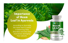 Load image into Gallery viewer, Neem Tablets - 100% Pure (Azadirachta Indica) (240 Count - 500mg) 120 Days Supply
