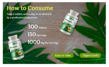 Load image into Gallery viewer, Papaya Leaf Extract Capsules (Tablets) - 300 Pills, 150 Servings, 1000 mg, Supports Platelet Immunity &amp; Digestion
