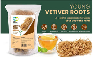 Vetiver Root/Dried Khus-Khus/Vetiveria Zizanioides (50 grams), Young Roots Not Aged Matured Roots, Natural Herbal Coolant