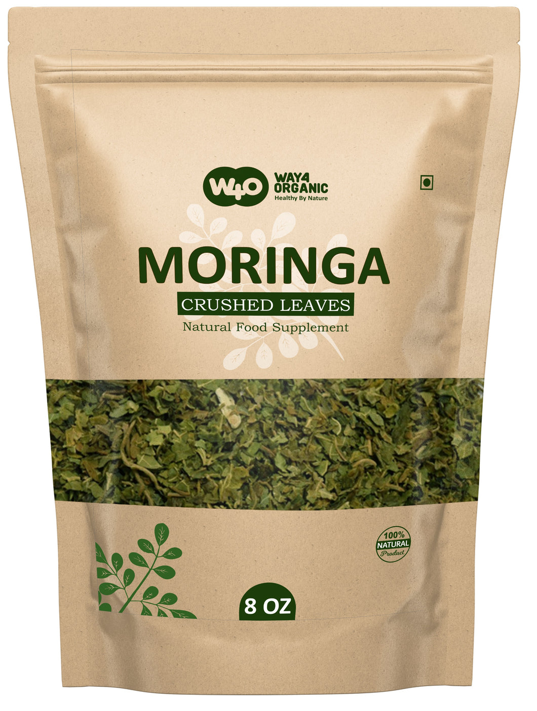 Moringa Tea Cut Fresh Dried Leaves 8 Ounces(0.5 lb), Rich Source of Antioxidants