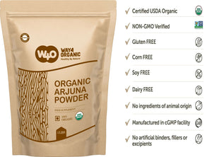 Organic Arjuna Bark Powder, 16 Ounces(1 Pound)