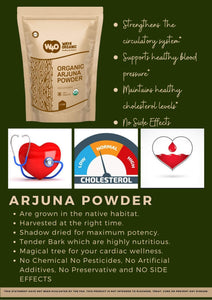 Organic Arjuna Bark Powder, 16 Ounces(1 Pound)