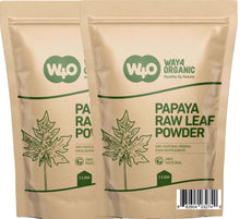 Load image into Gallery viewer, Papaya Leaf Powder 16 Ounces(1 Pound), Dried from Fresh Green Leaves, Good to make Tea, juice extract, 100% Leaves Powder(No Fruit, No Seeds) - WAY 4 ORGANIC W4O
